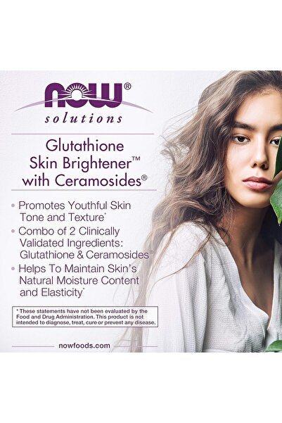 Now Glutathione Skin Brightening Solutions - 30 Veg Capsules