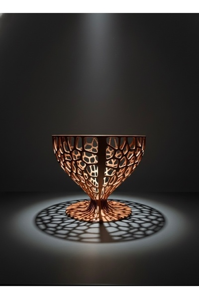 3DAKSESUAR 3D Patterned Fruit Bowl