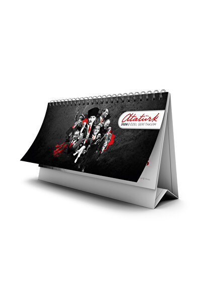 Ala Ofset Atatürk Temalı 2026 Üçgen Masa Takvimi