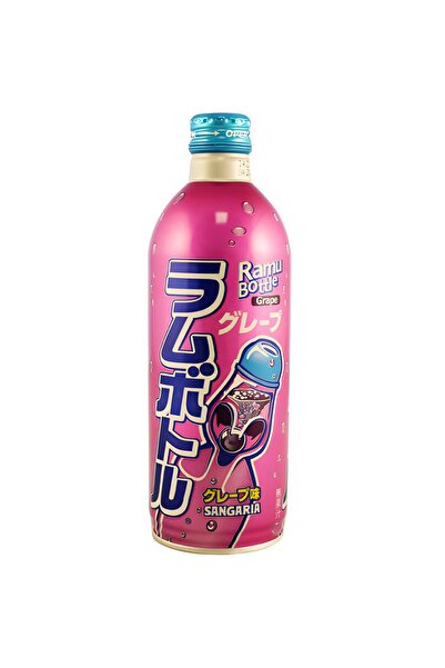 ENERGY SNACK SHOP Sangaria Grape Ramune Soda 500ml