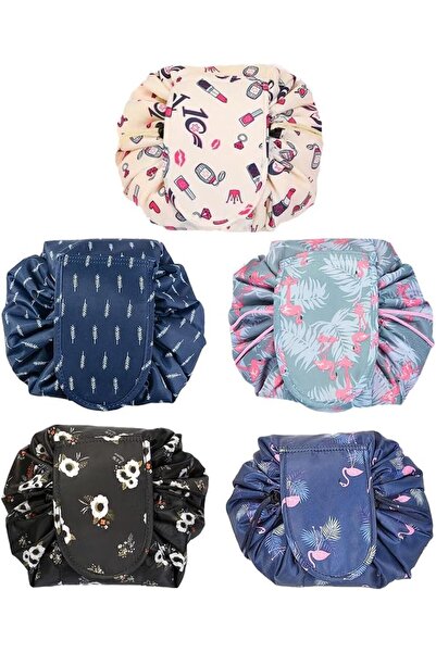 Margoun Drawstring Makeup Bag Waterproof Large Cosmetic Toiletry Organizer BAG001(5 pack)