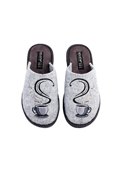 Belsta Light gray slippers, gray color, size 37