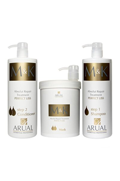 M AND K مجموعة العناية بالشعر بعد البروتين والكيراتين من إم. كيه