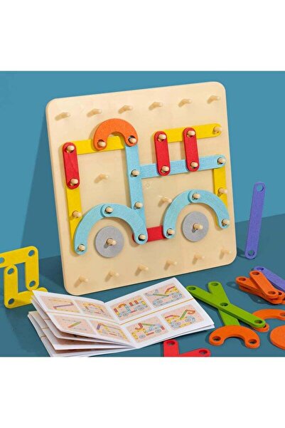 Arabest Alphabet Puzzle and Number Blocks Toys Set,Toddler STEM Wooden Letters Pegboard Toy,Kids Gifts