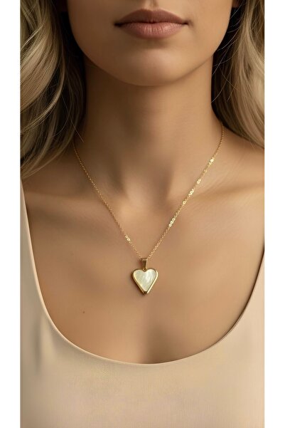 İNN JEWELLERY قلادة من الفولاذ 316L مقاومة للصدأ ومضادة للحساسية مع شكل قلب ل...