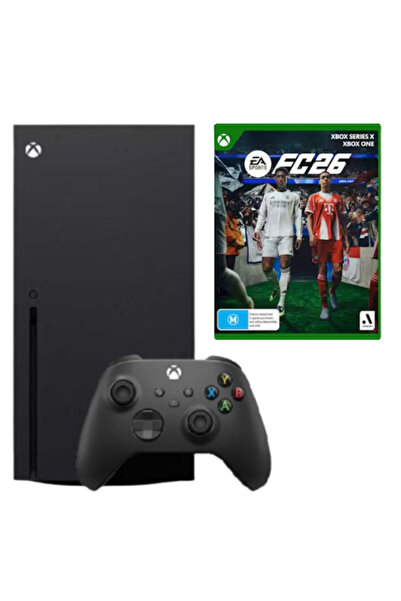 MICROSOFT Consolă Xbox Series X 1TB, Neagră + Joc FC26 + Controler Second Hand (SH)