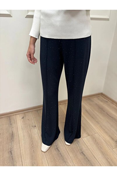 BEİAZ Sentez Taşlı İspanyol Paça Pantolon