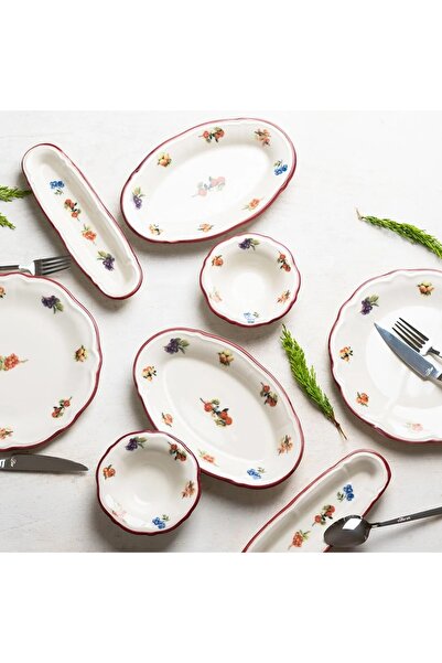 Onedekor 14 Parça Rustik Grace Fulya Kahvaltı Takımı