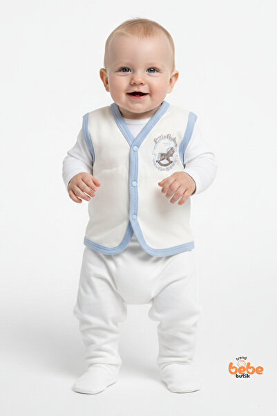 Trend Bebe Butik Unisex Baby Cotton Printed Vest – Snap Fasteners, Soft Combe...