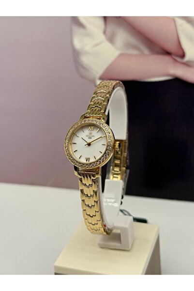 Hislon Gold Stone Women's Watch with 3 Years Warranty