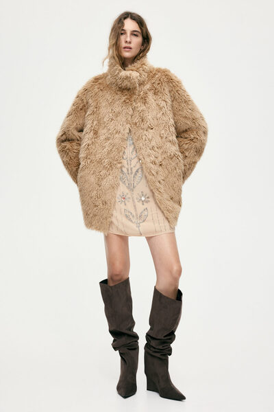 H&M Dik Yakalı Kaban