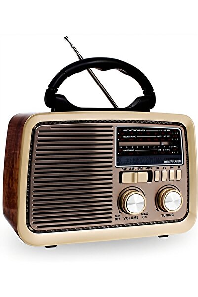 Generic Old Radio Speaker Bluetooth & HIFI-Speaker with Solar Panels, Sd Card, Usb And Aux Port Radio