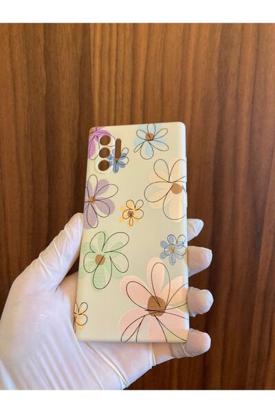 Newon Samsung Galaxy Note 10 Plus Printed Velvet Inside Silicone Phone Case