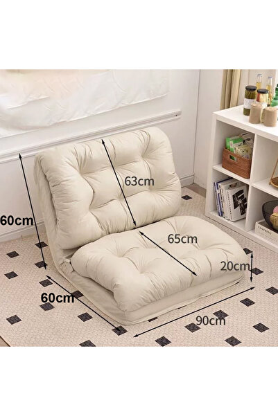 HayaBazaar Folding Lazy Chair,Lounge Chair Couches,Gaming Floor Chair with Adjustable Back Support