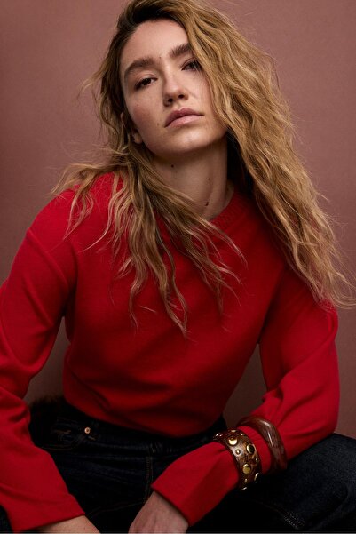 Stradivarius Knitted Round Neck T-Shirt