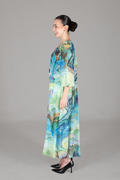 GUMANIZE Γυναικείο φόρεμα από τούλι με λαιμόκοψη σε σχήμα V