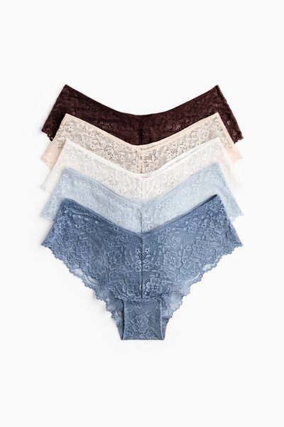 H&M 5'li Dantel Hipster Külot
