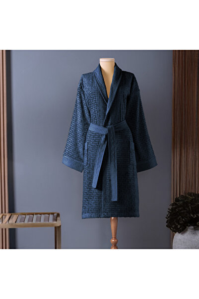 Altınbaşak Μπουρνούζι Lisse Bamboo Unisex Ναυτικό Μπλε