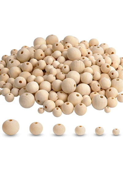 pearll خرز خشبي 12 مم كيس وزن 100 جرام عدد 130حبة تقريبا