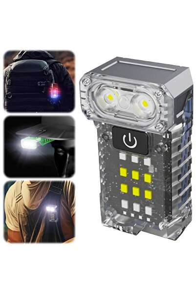 LEDIGANT Portable UV LED Flashlight, 5W, USB-C, 1200mAh, 3 Colors, 50m Range, Compact, Transparent Fluorescent