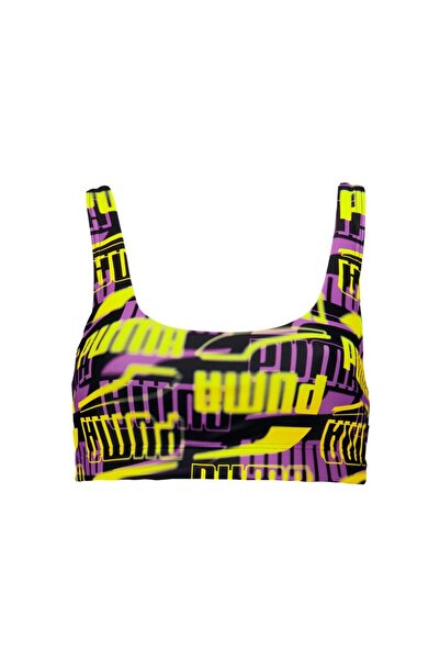Puma Swim Women Printed Scoo Women Swimsuit Bra