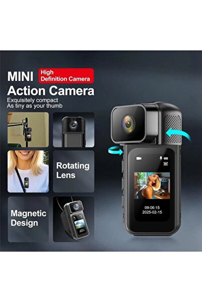 Hoco DV105 2MP Sports Camera with Magnetic Lanyard