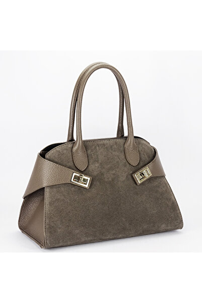 SOFILINE Geantă din piele naturală maro taupe B-1895 130