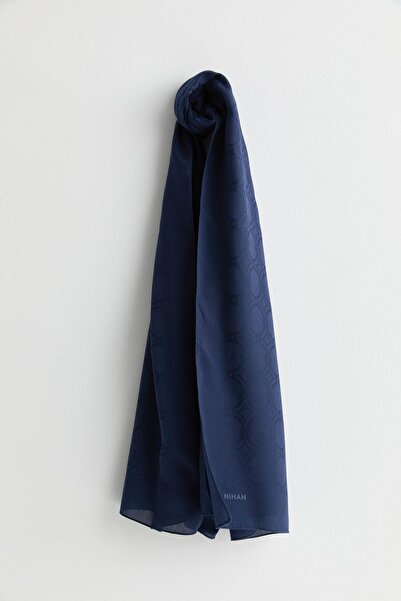 Nihan Pamuk-Modal Şal Koyu Lacivert