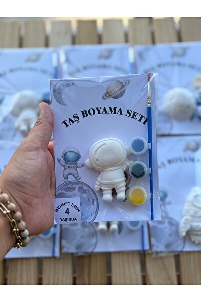 boyamatası Taş Boyama Seti, Uzay Konsept, Kendin Yap, DIY, Hediyelik, Etkinli...