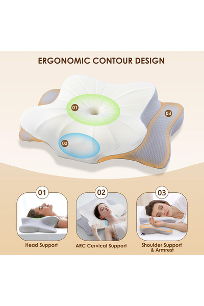 Ropi مخدة فوم الطبي الشكل الجديد