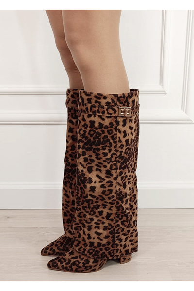 SOFILINE Elegant leopard print boots with comfortable heel B-9501A 113