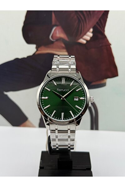 Ferrucci Classic Silver Men's Watch 41mm Waterproof with 2 Years Warranty