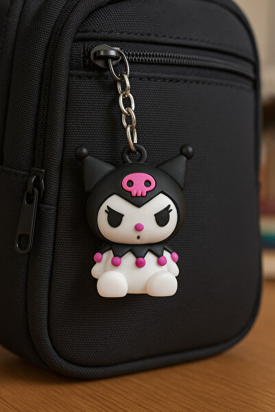 BESMYAR JEWELS Sanrio Kuromi Anahtarlık-3D Çanta Süsü Charmı-Aksesuar-Hediye ...