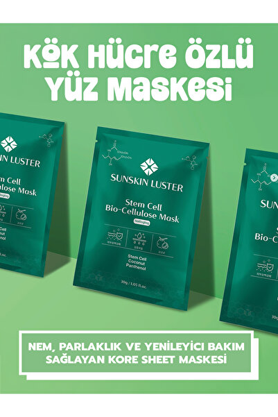 Serrano Markt Sunskin Işıltı Veren Kök Hücre Maskesi - Bio-Cellulose Sıkılaşt...