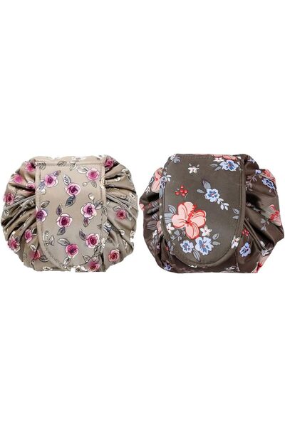 Margoun Drawstring Makeup Bag Waterproof Large Cosmetic Toiletry Organizer BAG001(2 pack)