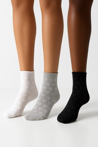 Plus Scorpion Γυναικείες κοντές κάλτσες με σχέδια, σετ 3 τεμαχίων – Βαμβακερές, αναπνέουσες, πολύχρωμες & πολλαπλές εκδικήσεις