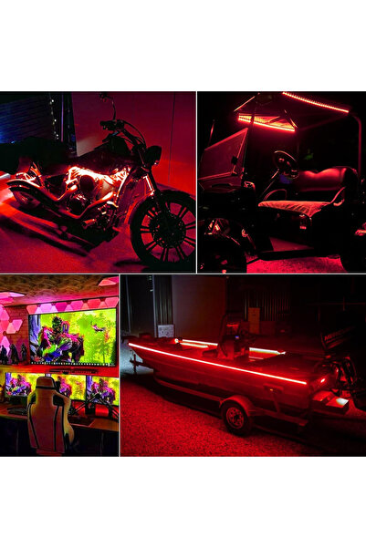 LEDIGANT LED strip 12V, 120 LED/m, SMD 2835, Red light, Indoor IP20, 8mm, Roll 5 meters