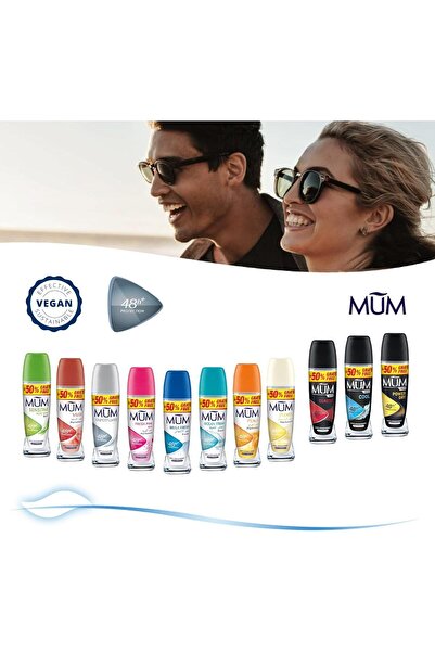 MUM Men Power Dry Roll-On Anti-Perspirant Deodorant - 48H Protection, Skin Friendly