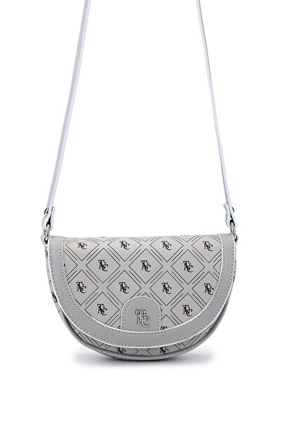 Tamer Tanca Kadın Suni Deri Gri Postacı Çanta