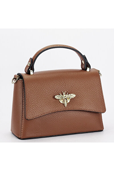 SOFILINE Geantă mică de culoarea cămilei, din piele naturală B-1523 120