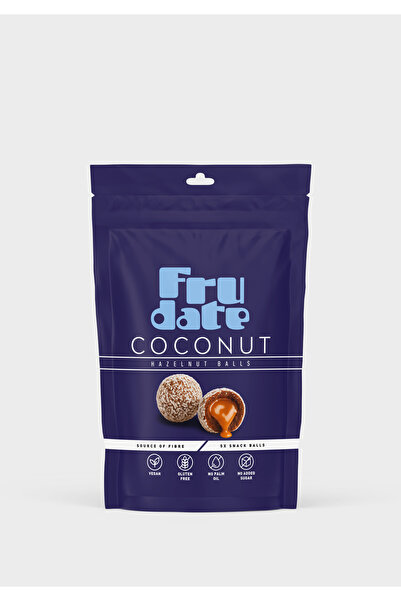 Frudate Coconut Hazelnut Balls (Hindistan Cevizli Fındık Ezmeli Hurma Topları)