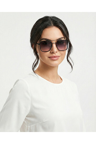 LUNOX Metal Double Bridge Uv Protection Sunglasses