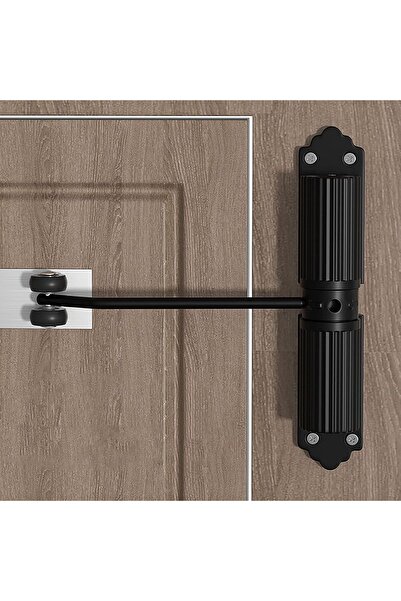 SYOSI Automatic Hydraulic Door Closer - Heavy Duty Overhead (Black)