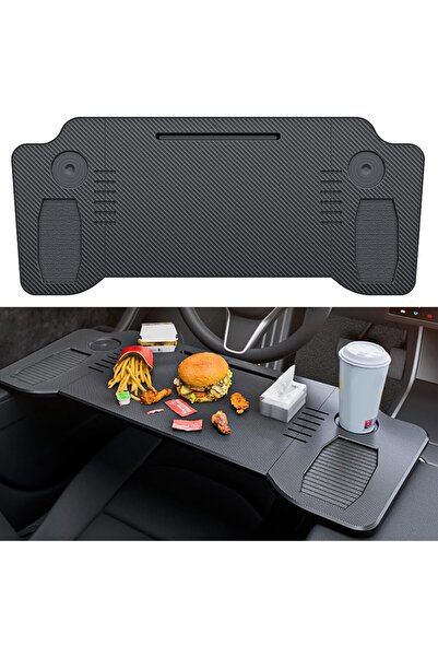 NALACAL طاولة كمبيوتر محمول قابلة للطي للسيارة مصنوعة من ألياف الكربون لسيارا...