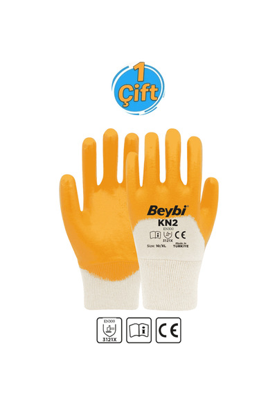 KORU İŞ SAFETY Koru İş Safety|Beybi KN2 Sarı Nitril Eldiven