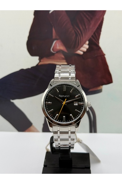 Ferrucci Classic Silver Men's Watch 41mm Waterproof with 2 Years Warranty