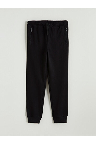 LC Waikiki Lcw Kids Black Elastic Waist Boy's Jogger Sweatpants