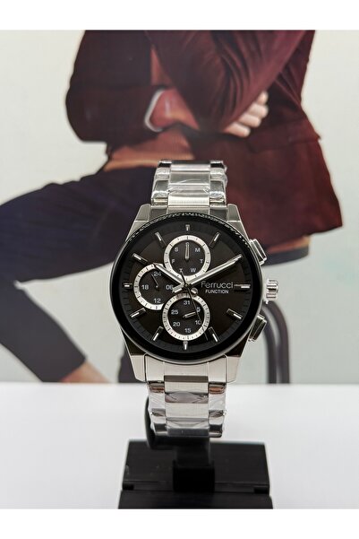 Ferrucci Silver Stylish Men's Watch Waterproof with 2 Years Warranty