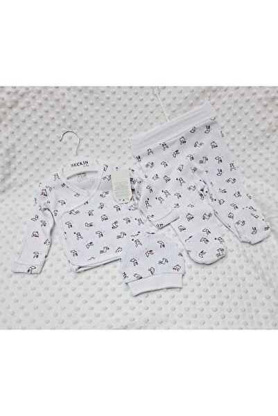 BERKAY Berkaysundan Cotton Baby Bodysuit Set with Gloves