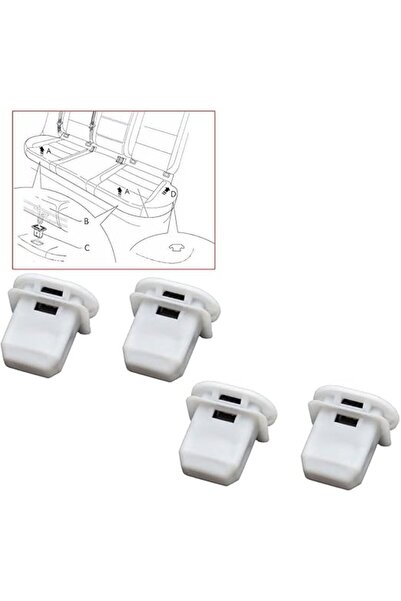 Generic مشابك وسادة مقعد خلفي من YehVeh مكونة من 4 قطع، مثبتات عالمية لسيارات...